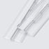 Pack of 5 Transparent Clear Plastic Acrylic Continuous Piano Hinges, 200mm (7 7/8 in)