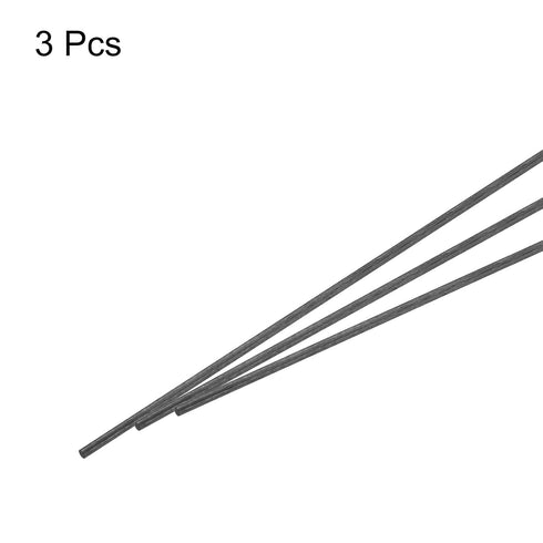 MECCANIXITY 3 Pack Carbon Fiber Rod, 1.5mm x 150mm for RC Plane DIY Tool Quadcopter Arm