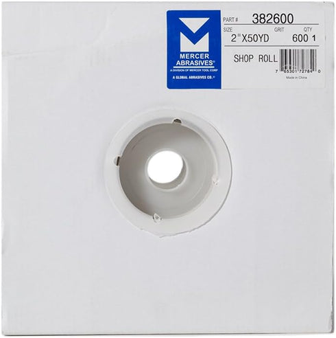 Mercer Industries 2" x 50 yards Shop Roll, 600 Grit
