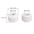 uxcell 10pcs Ceramic Insulator Bead, 6mm X 14mm Round Shaped Insulation Bead for Heating Wire