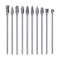 10pcs 3 mm (1/8 Inch) Tungsten Carbide Double Cut Rotary Burr Die Grinder Bits - Long Shank 100mm Fits Rotary Tool