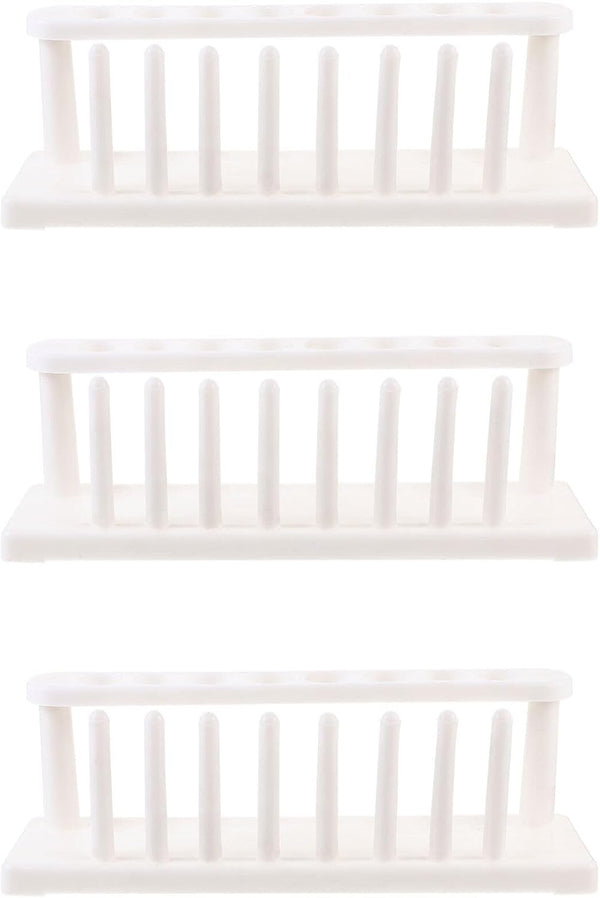 POPETPOP 3pack Test Tube Rack, Portable Storage Rack for Aquarium Laboratory Equipment