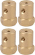 Hex Coupler, 4Pcs Premium Brass Motor Shaft Connector for RC Motor Car Wheels Tires (Bore Diameter 2mm)