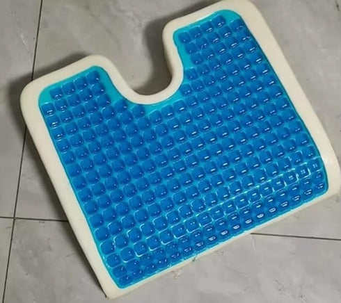 Seat Cushion, Ergonomic U-Shape Office Chair & Car Pad with Memory Foam, Gel Cooling, Removable Washable Cover & Lumbar