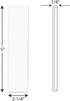 Progress Lighting P5970-HBK Outdoor Address Light, 1-1/8-Inch Width x 5-Inch Height, Snow White