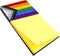 Gay Progress Pride Sticky Note Holder, All are Welcome Design