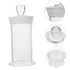 Sample Vial Laboratory Sample Jars - Glass Bottles with Lid for Magnetic Storage and Specimen