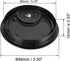 uxcell Cable Hole Cover - 3.1Inch/80mm Zinc Alloy Desk Wire Cord Grommets for Office PC Desk Cable Organizer, Black