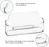 vrupin 4 Pack Business Card Holder for Desk,Clear Acrylic Business Card Holder Display for Men, Business Card Display Business Card Stand for Exhibition, Home & Office