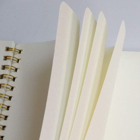 Softcover Spiral Notebook, Kraft Cover, 50 Sheets (100 Pages) Blank, 10 Notebooks Per Pack, A5, Brown