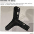 10cm Homoyoyo Matte Black Metal Sofa Leg and Cabinet Support Foot, Furniture Leg for Tv Stand, Tea Table, Bed Frame