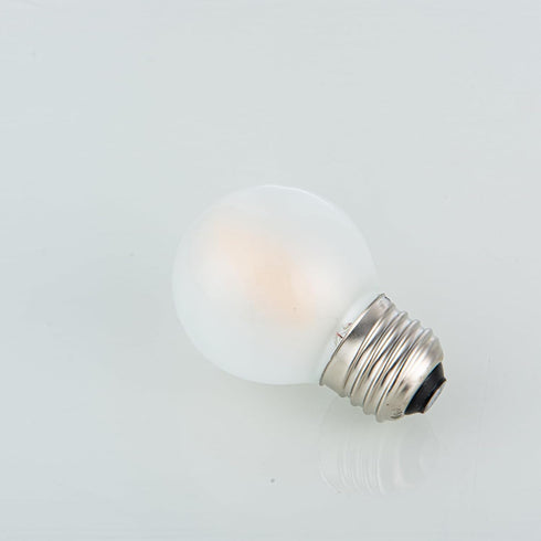 Frosted E26 LED Bulb 4W, 2700K Warm White, 40 Watt Equivalent, G16.5 Edison Globe Light Bulbs, 6-Pack for Chandelier