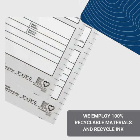USPACKSMART Clear Plastic Deposit Bags, 9"x12" for Secure Bank Deposits, 100-Pack