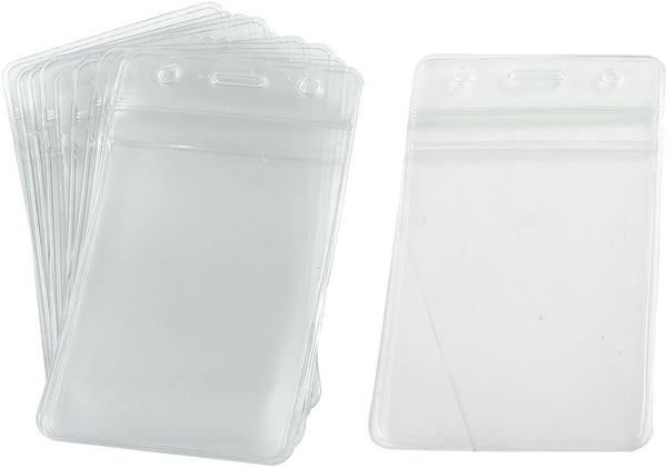 uxcell Vertical ID Card Holder, Set of 10