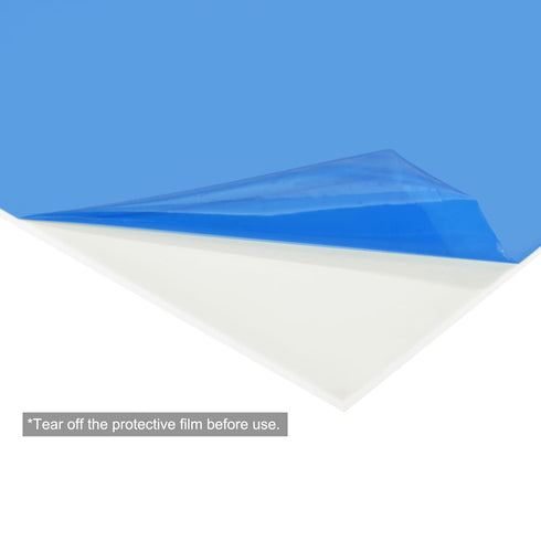 MECCANIXITY White ABS Plastic Sheet - 10x8x0.04inch for Building Model, DIY Crafts, Pack of 4