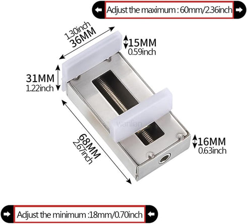 WANLIAN 1PCS Door Window Lock Stopper Adjustable Thick Sliding Safety Anti theft Children Security LockChild Plastic Steel Aluminium Rails Limit Window Door Anti Slip