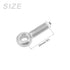 Shoulder Swing Lifting Bolt (M6x20mm) 10Pcs, 304 Stainless Steel Eye Bolts - for Home Renovation, Pipeline Gate Valves Fasteners, Silver