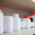 YOKIVE 2 Pcs Plastic Reagent Bottle, Cylindrical Container with Screw Cap, Great for Laboratory Chemistry Use, Clear