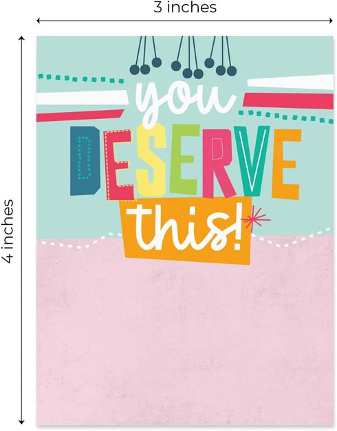 Empowering Sticky Note Pads, 3" x 4" Motivational Educator Sticky Notes, 50 Sheets Per Pad/Set of 6