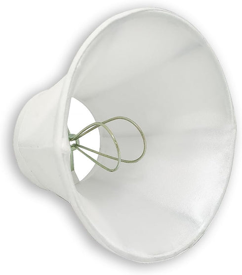 3" 5" 4.5" (CSO-1021-5WH) Royal Designs Chandelier Lamp Shade - x x - Soft Bell - White - Clip-On