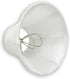 3" 5" 4.5" (CSO-1021-5WH) Royal Designs Chandelier Lamp Shade - x x - Soft Bell - White - Clip-On