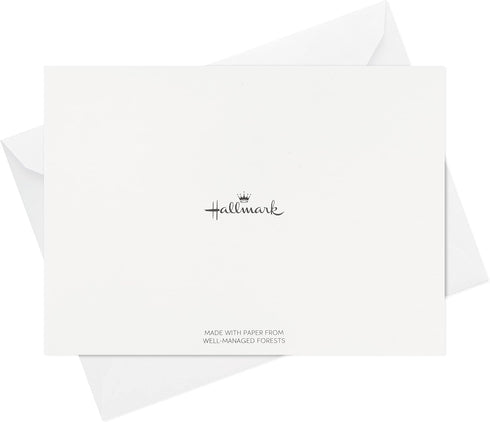 Pack (20 Hallmark of Thank You Cards, Silver Foil Thank You Notes with Envelopes)