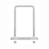 4 Sets 304 Stainless Steel Square U-Bolts, 2.56" Inner Width, 3.15" Length with M6 Nuts for Trailer Accessories
