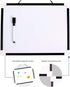 Magnetic Dry Erase Board VIZ-PRO, Children Drawing Board/Kids Writing Whiteboard, Black Plastic Frame, 12" x 8"