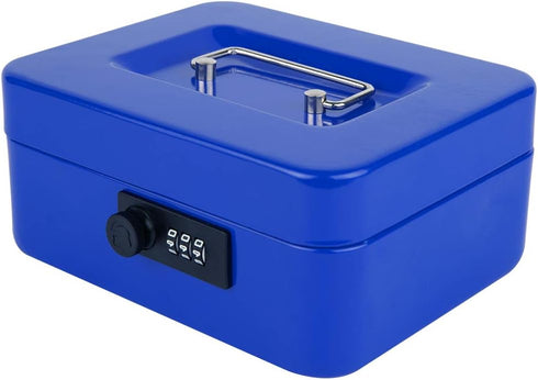 KYODOLED Cash Box with Combination Lock,Safe Metal Box for Money,Storage Lock Box