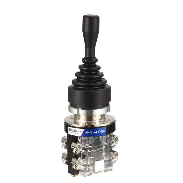 uxcell 4 Position Joystick Switch Controllers 4NO Latching Type 150V/250V/600V 30mm Panel Mount HKA1-41Y04