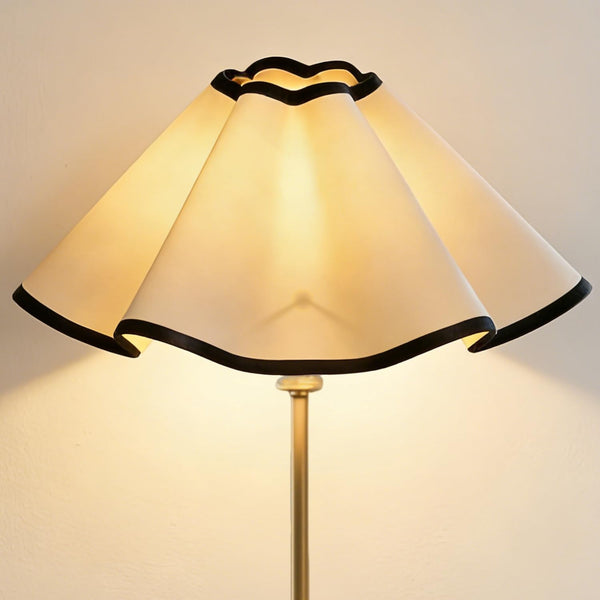 INEFARO Small Scalloped Lamp Shade with Multi-Size UNO Fitter for E27 E14 E11