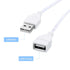 MECCANIXITY USB Extension Cable with ON/Off Switch, 2 Meter USB Male to Female Cord, Pack of 2