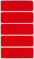 ChromaLabel 1 x 3 Inch Permanent Color Code Rectangle Labels, 150 Stickers per Pack in Red