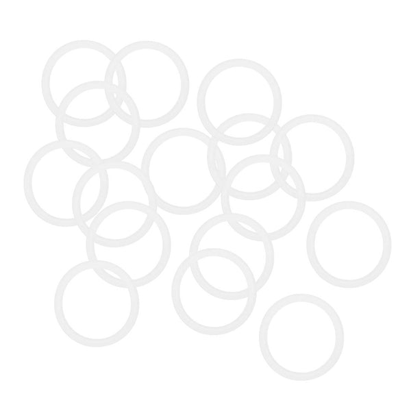 uxcell Silicone O-Rings, 20mm OD 16mm ID 2mm Width VMQ Seal Gasket for Compressor Valves, White, Pack of 16
