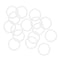 uxcell Silicone O-Rings, 20mm OD 16mm ID 2mm Width VMQ Seal Gasket for Compressor Valves, White, Pack of 16