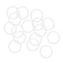 uxcell Silicone O-Rings, 20mm OD 16mm ID 2mm Width VMQ Seal Gasket for Compressor Valves, White, Pack of 16