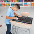 Really Good Stuff Deluxe Privacy Shield, Large - Black Corrugated Plastic for Student Desks