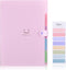 SKYDUE Expanding File Folder - 5 Pockets Cute Accordion Organizer, Letter Size Filing Folder, Portable Paper Receipt