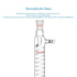 StonyLab Borosilicate Glass Graham Condenser, 200mm Jacket Length, 24/40 Joint Lab Glass