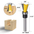 Mesee 2Pcs Dovetail Joint Bearing Router Bits, 1/4 Inch Shank for Woodworking Milling Cutter Tools
