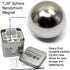 CMS 1.26" N42 Magnetics Neodymium Sphere Magnet - Super Strong Rare Earth Ball Magnet, Large High-Powered Shining