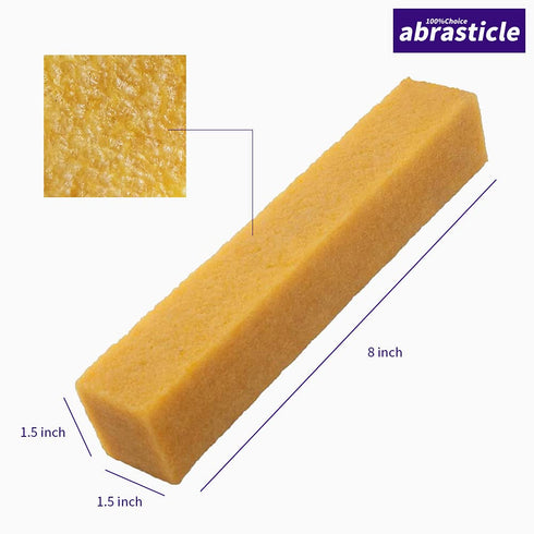 1-1/2" x 1-1/2" x 8" Inch Abrasive Cleaning Eraser Stick, Essential Accessory for Sanding Belts & Discs