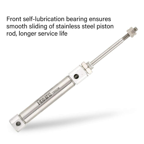 Pneumatic Air Cylinder CDJ2B10-30B, 10mm Diameter 30mm Stroke Double Acting Stainless Steel Hydraulic Cylinder