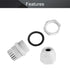 Fielect 4Pcs M20 Cable Gland, Plastic Waterproof Cable Glands Joints Adjustable Connector for 6-12mm Dia Cable
