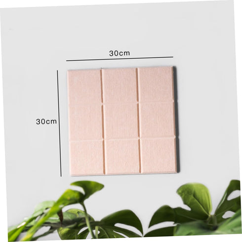 Ciieeo 3pcs Pink Felt Board Tiles, Colored Felt Notes Board Tiles, Memo Wall Bulletin Boards, Three-Dimensional Photo