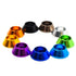 20pcs M6 Cone Cup Washers, Anodized Aluminum Alloy Screw Gasket Countersunk Washers (Black)