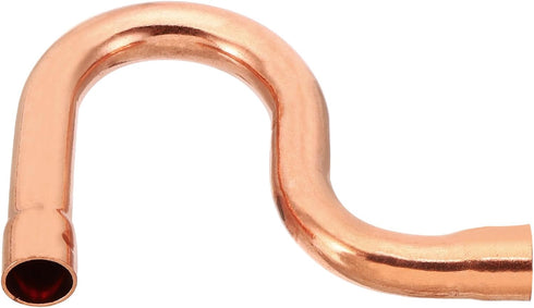 PATIKIL 3/8 Inch ID P-Trap Copper Pipe Fittings, 2 Pcs for HVAC Refrigeration Air Conditioning Plumbing
