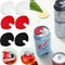 Tangseajiao 6Pcs Random Color Soda Can Covers Lids, Silicone Can Covers for Soda