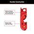 Master Lock Red Electrical Box Circuit Breaker Lockout, Tagout for Standard Toggles, 493B