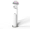Freestanding Toilet Paper Holder with Shelf and Reserve for Small Bathroom Storage,